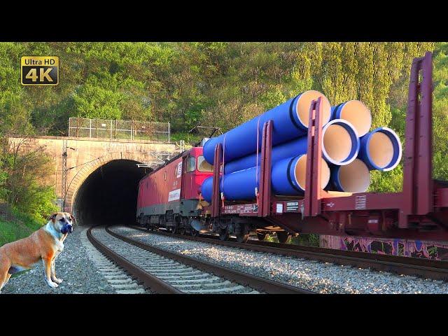 Freight trains through Belgrade (Serbia) - The sad remains of Belgrade railway junction rails [4K]