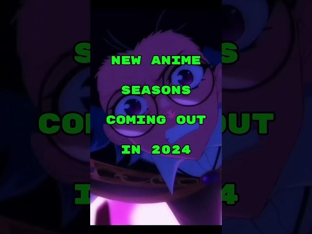 New anime seasons coming out in 2024 #anime #animerecommendations