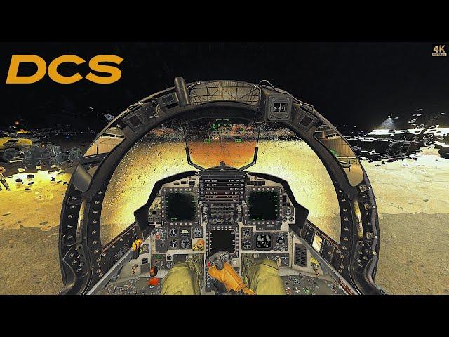 F-15E Strike Eagle | Military Airport Massive Strike | EXTREME Night Weather