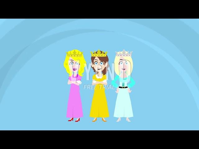 I made the Super Mario Princesses on Vyond!