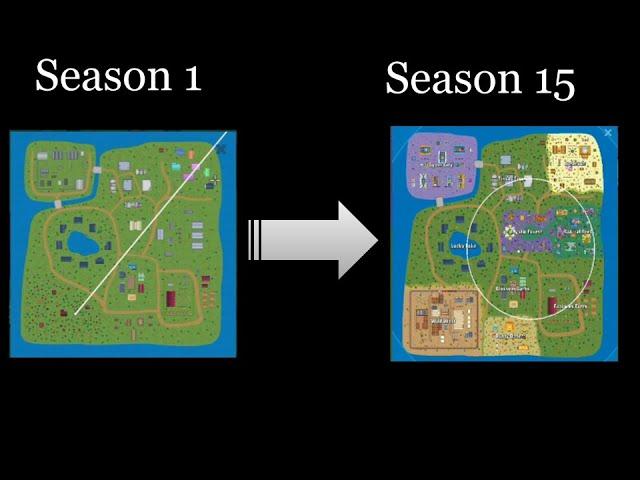 Zombs Royale Map Overview | Seasons 1-15