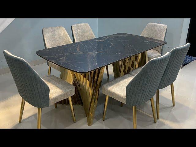 Indiskie Art Deco Pvd Furniture Dining Table Six Four & Eight Seater Available Jodhpur Manufacturer