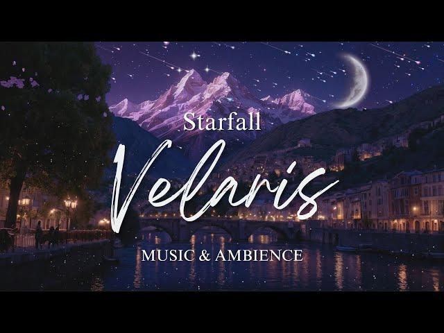 4K | Velaris Starfall Night | ACOTAR Inspired Ambience Music for Reading, Studying & Relaxing 