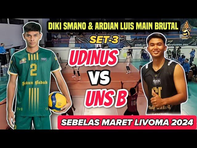 DIKI SMANO & ARDIAN LUIS MAIN BRUTAL DI LIVOMA 2024 | UDINUS VS UNS