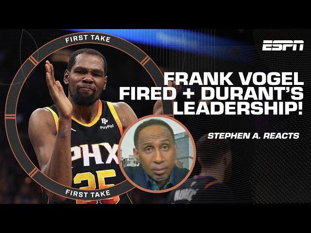 YOU WEREN'T THE FIRST CHOICE - Stephen A. Smith didn't HOLD BACK on KD & Frank Vogel  | First Take