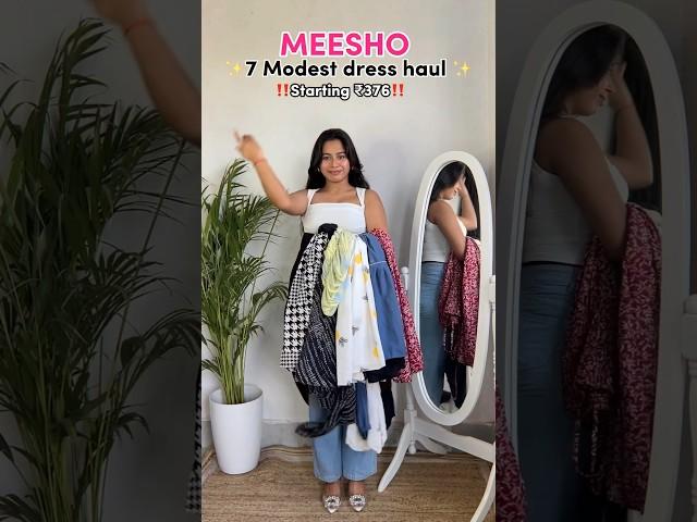 I Bought 7 Dresses From Meesho Under 500  #meesho #haul #trending #viral #ytshorts #meeshohaul