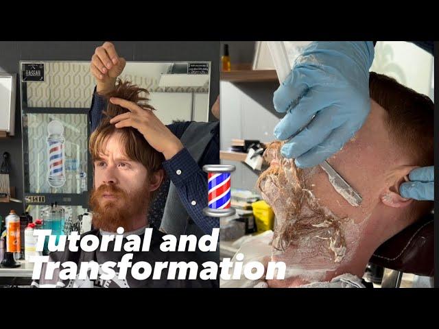 Men’s haircut and hairstyles transformation tutorial #tutorial #learning #hairsalon #barbershop