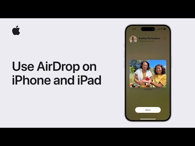 How to use AirDrop on your iPhone or iPad | Apple Support