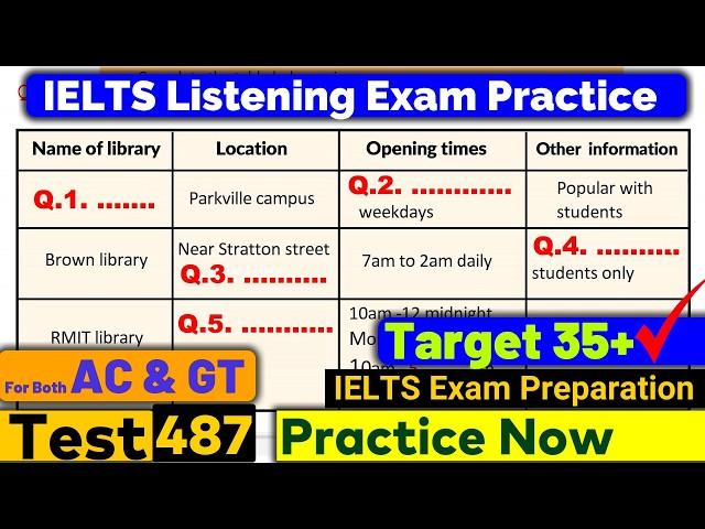 IELTS Listening Practice Test 2024 with Answers [Real Exam - 487 ]