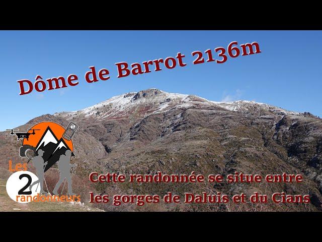 Une belle randonnée au Dôme de Barrot depuis Auvare, visite des alpes maritimes, les 2 randonneurs