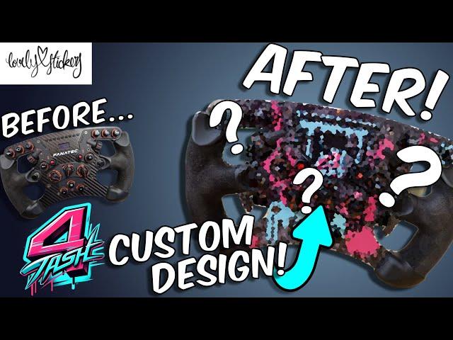 'Lovely Stickers' Custom 4Tash wheel design!  Stickers for your Sim gear