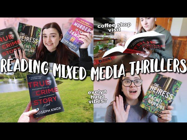 reading thrillers with mixed media ️ [reading vlog]