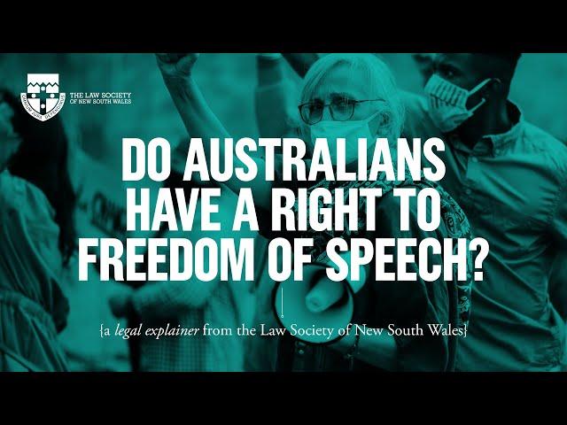 Do Australians have a right to freedom of speech?