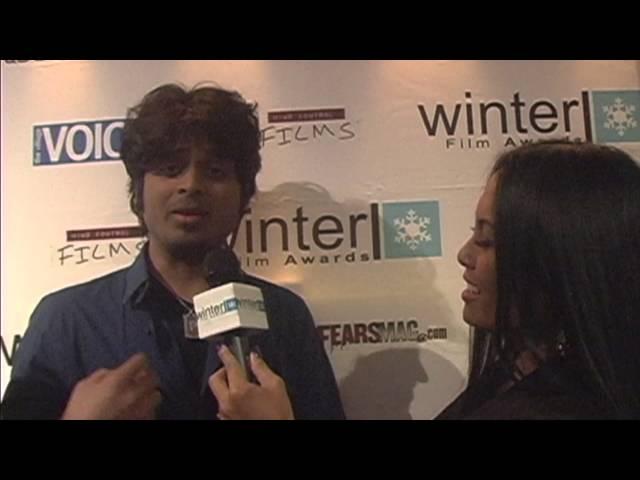 PRAKASH PATIL on the red carpet at the 2014 Winter Film Awards in New York City.