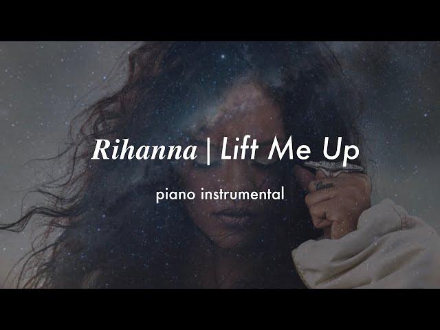 Rihanna - Lift Me Up | Piano Instrumental (Karaoke & Lyrics)