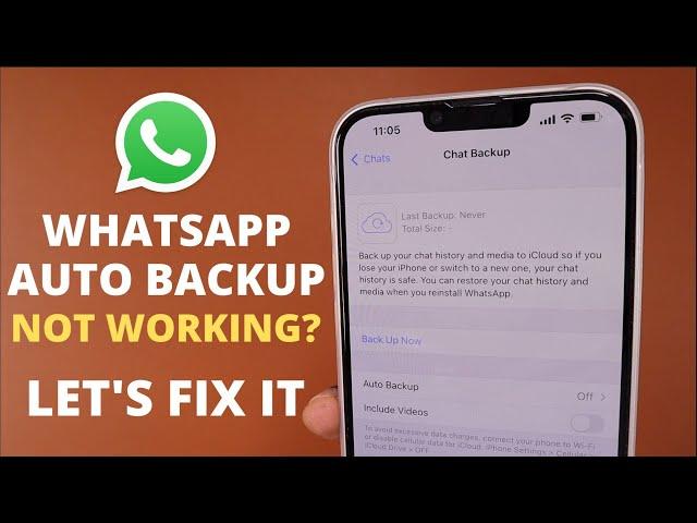 WhatsApp AUTO BACKUP Not Working?  How to Fix?