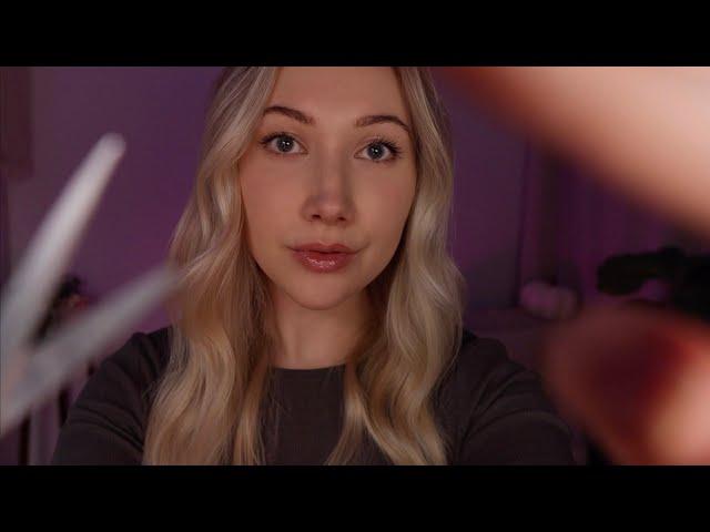 ASMR FAST Haircut & Styling Your Hair (scissor *snipping,* combing, hair products) ️