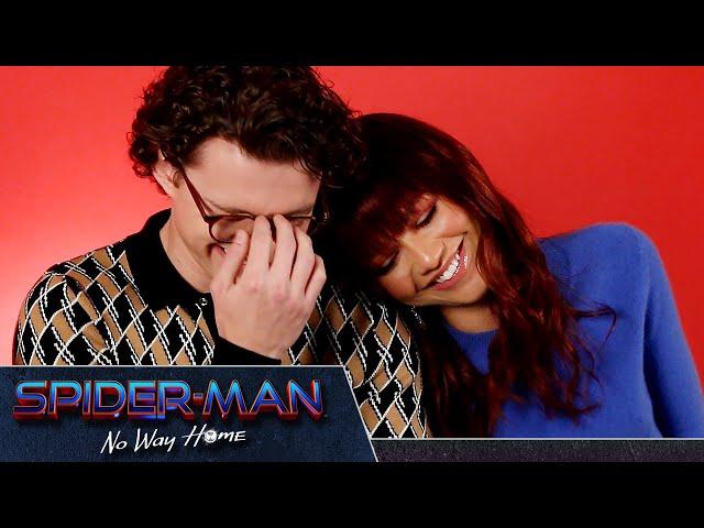 Tom Holland, Zendaya, And Jacob Batalon Take A "Spider-Man: No Way Home" Quiz