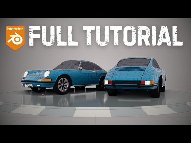 Modeling 3D LOW POLY car in blender - FULL TUTORIAL