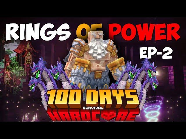 Minecraft 100 Days The God of Three Rings..