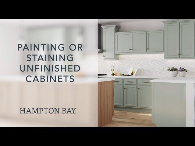 How to Paint or Stain Unfinished Cabinets