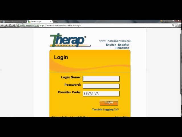 Login to THERAP