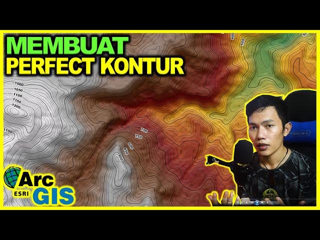 Tutorial Making Contour Lines Smooth Major / Minor + Hillshade (Topography) || ArcGIS