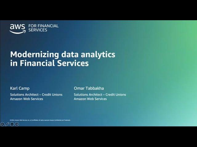 AWS Data Lakes and Analytics for Financial Services