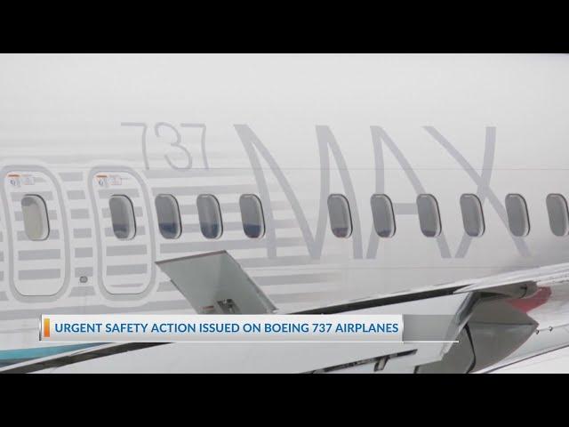 Urgent safety action issued on Boeing 737 airplanes