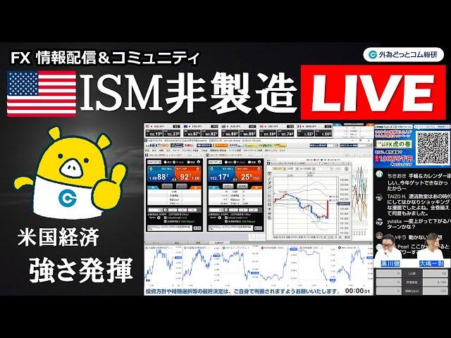 FX実践解説、ISM非製造業指数「米国景気後退は望めない」（2024年11月5日)