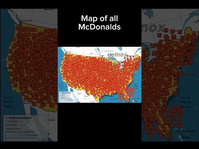 Map of all McDonalds