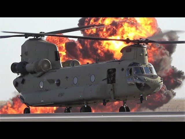 CH-47 Chinook conflict simulation snapshot - Avalon Airshow