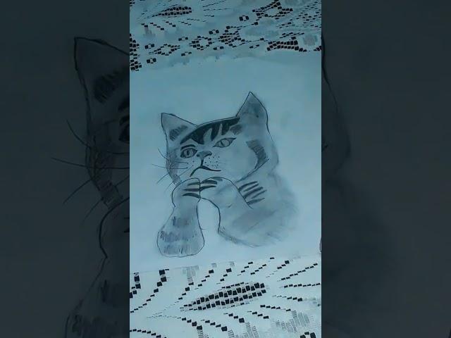 Cute Cat #drawing #hindi #short