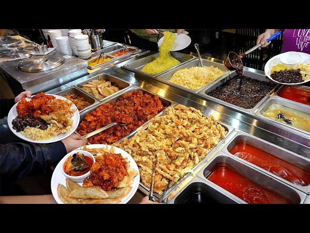 Amazing! $6 Buffet, You can all eat 12 menu(Black bean noodles,egg fried rice etc.)/KoreanStreetFood