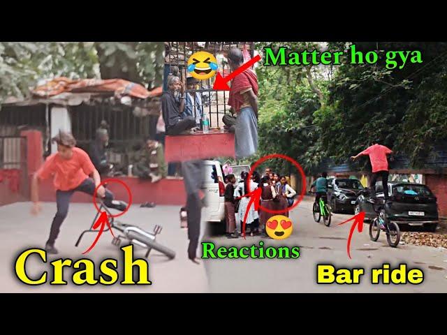 Bmx cycle stunts | cycle stunt drop crashed | @mtbpytho