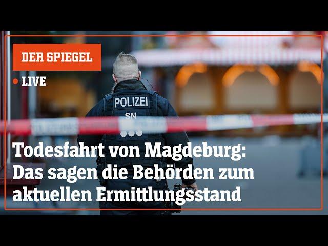 Livestream: Das sagen die Behörden zum aktuellen Ermittlungsstand | DER SPIEGEL