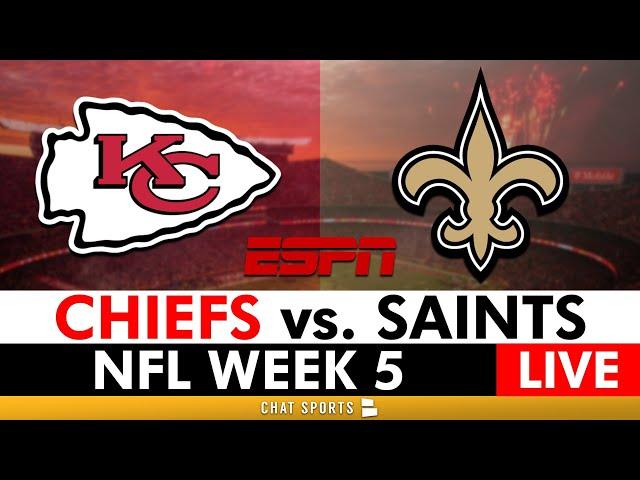 Chiefs vs. Saints Live Streaming Scoreboard, Free Play-By-Play, Highlights, Boxscore | NFL Week 5