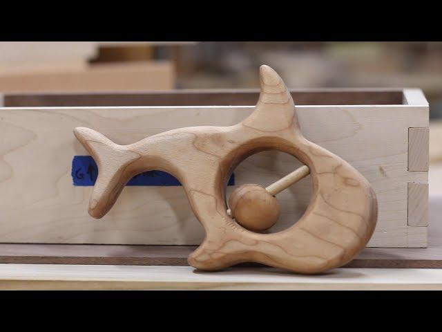 Wooden Whale Baby Rattle Build | Easy Woodworking Project