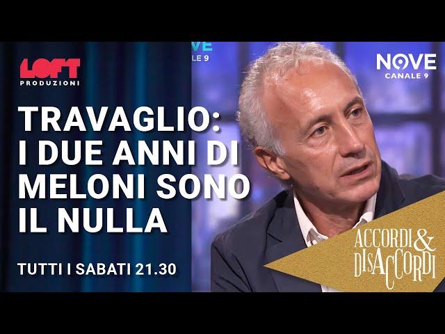 Travaglio: i due anni di Meloni sono il nulla