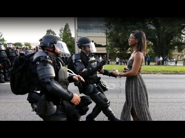 Woman in iconic Baton Rouge standoff photo breaks silence