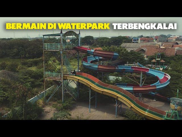 SUASANA WAHANA MATI DI WATERPARK TERBENGKALAI CILEGON !!