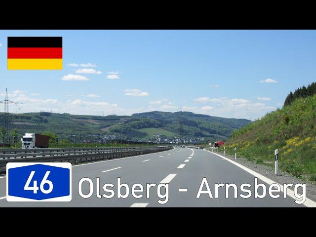 Germany: A46 Olsberg - Arnsberg