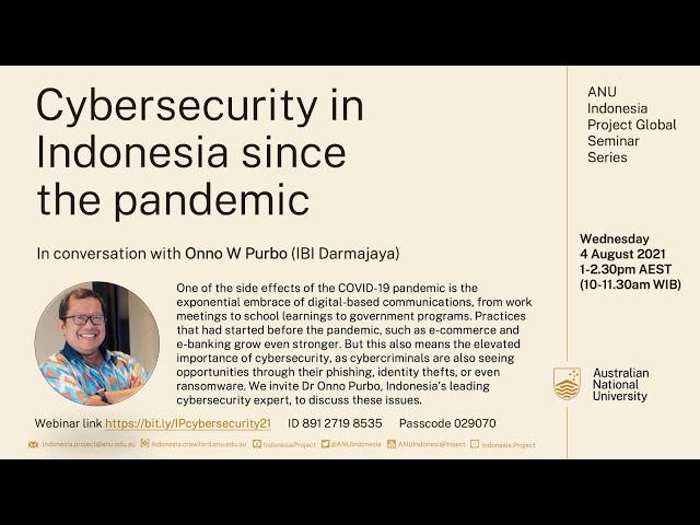 Global Seminar. Cybersecurity in Indonesia since the pandemic