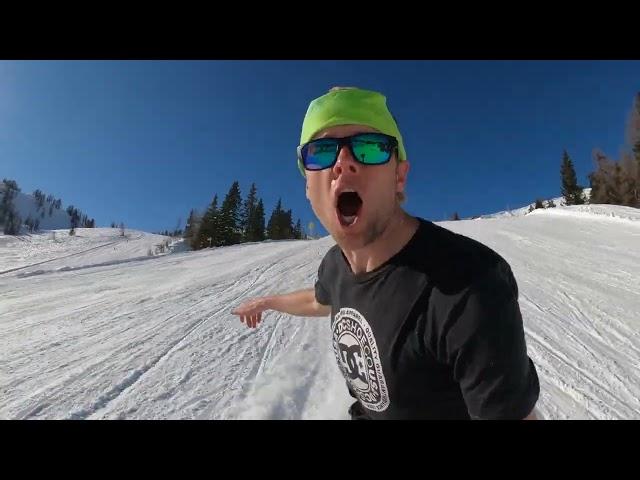 Snowboarding around Absolut park in Flachauwinkl, Austria!