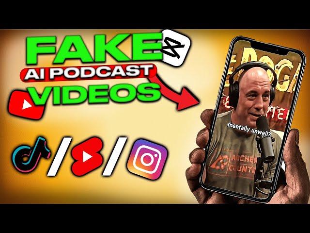 How to Create Viral Fake Podcast Clips | Shorts, TIKTOK & Reels Ai Tutorial For MILLIONS Of Views