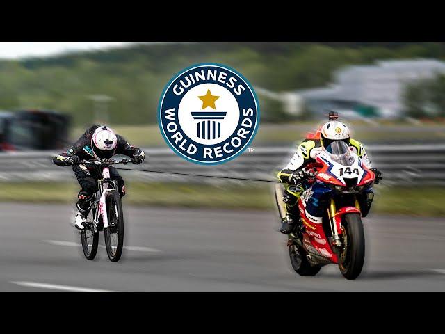 Fastest Towed Bicycle - Guinness World Records