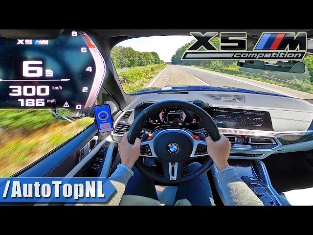 BMW X5M COMPETITION *300KM/H* TOP SPEED on AUTOBAHN [NO SPEED LIMIT] by AutoTopNL