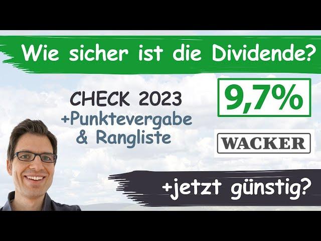 Wacker Chemie Aktienanalyse 2023: Wie sicher ist die Dividende? (+günstig bewertet?)