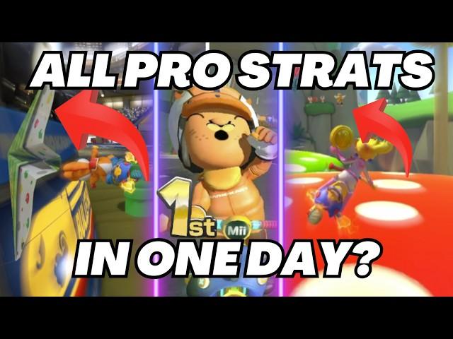 Can I Learn EVERY PRO STRAT Mario Kart has in ONE DAY?