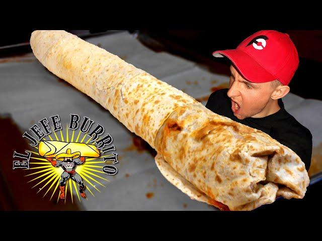 6LBS EL JEFE BURRITO CHALLENGE! (REAL EATING SPEED)